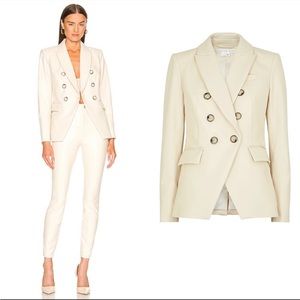 Veronica Beard Cream Denim Dickey Jacket